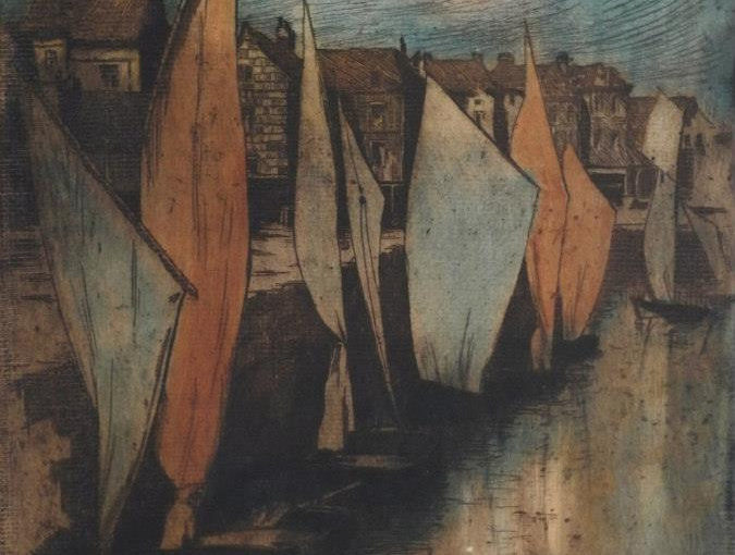 Alfredo Müller - Le vieux port du Pollet à Dieppe - 1898-1903