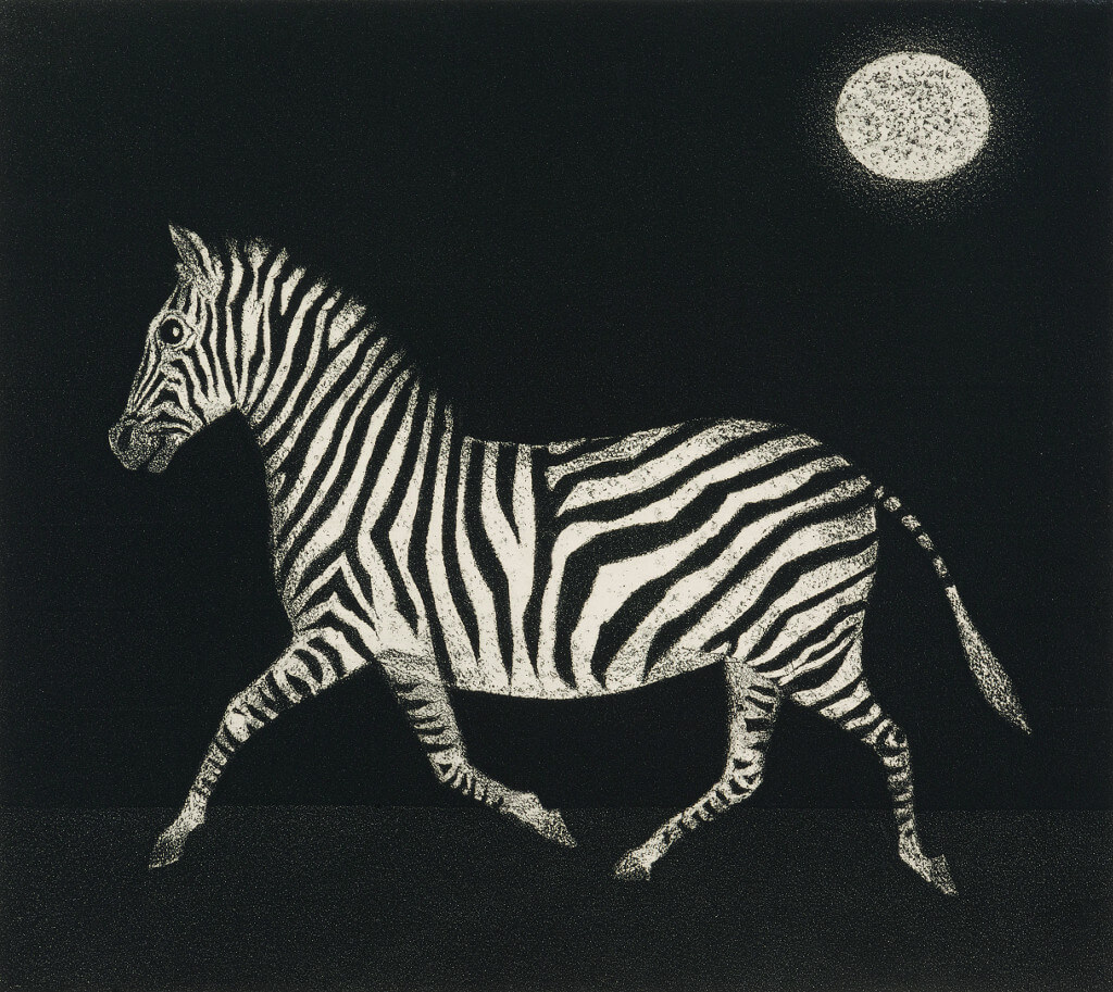 Mario Avati, Zèbre au clair de lune