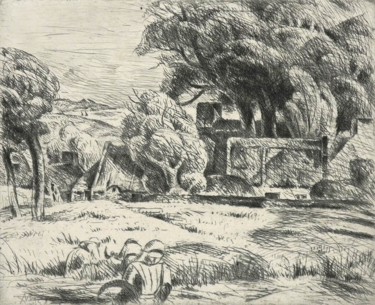 Adolphe Beaufrère, Le hameau devant la baie