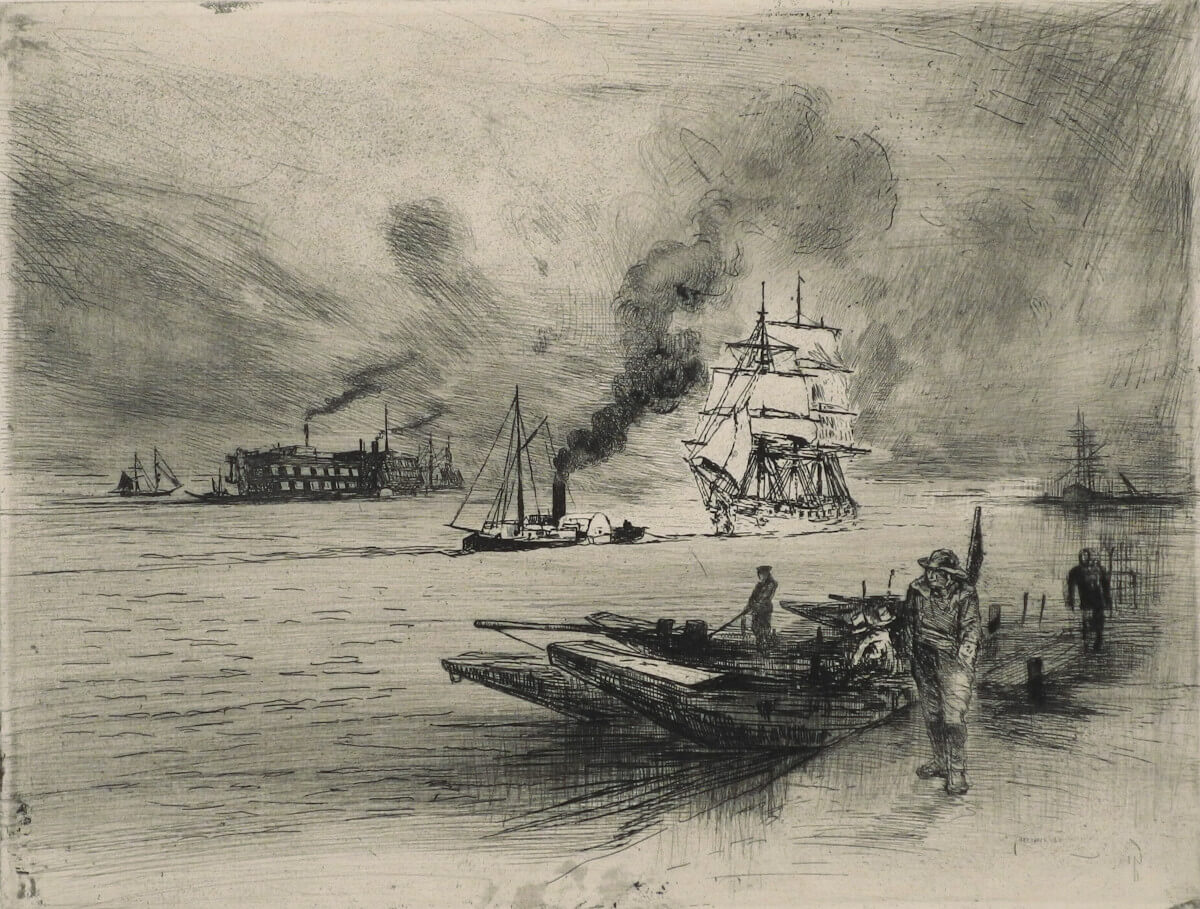 Félix Buhot, Environs de Gravesend