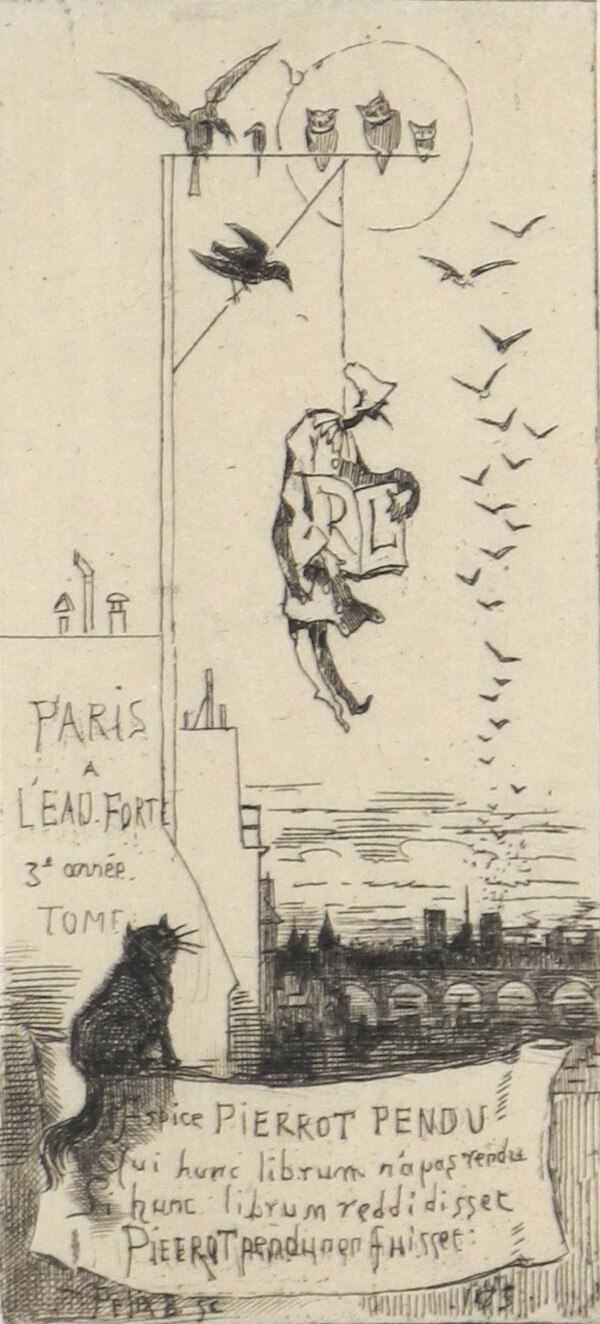 Félix Buhot, Pierrot pendu