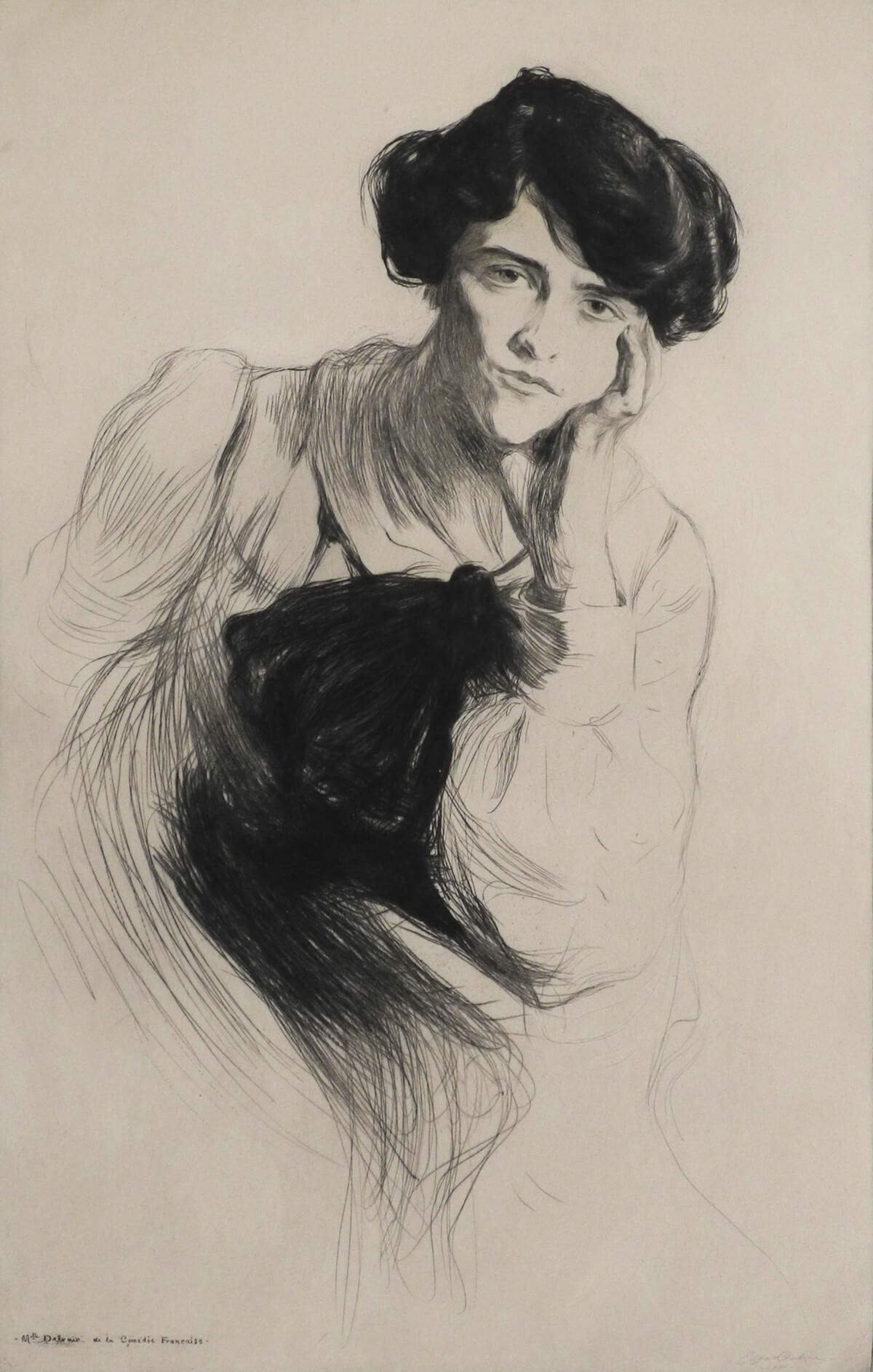 Edgar Chahine, Mademoiselle Delvair de la Comédie Française