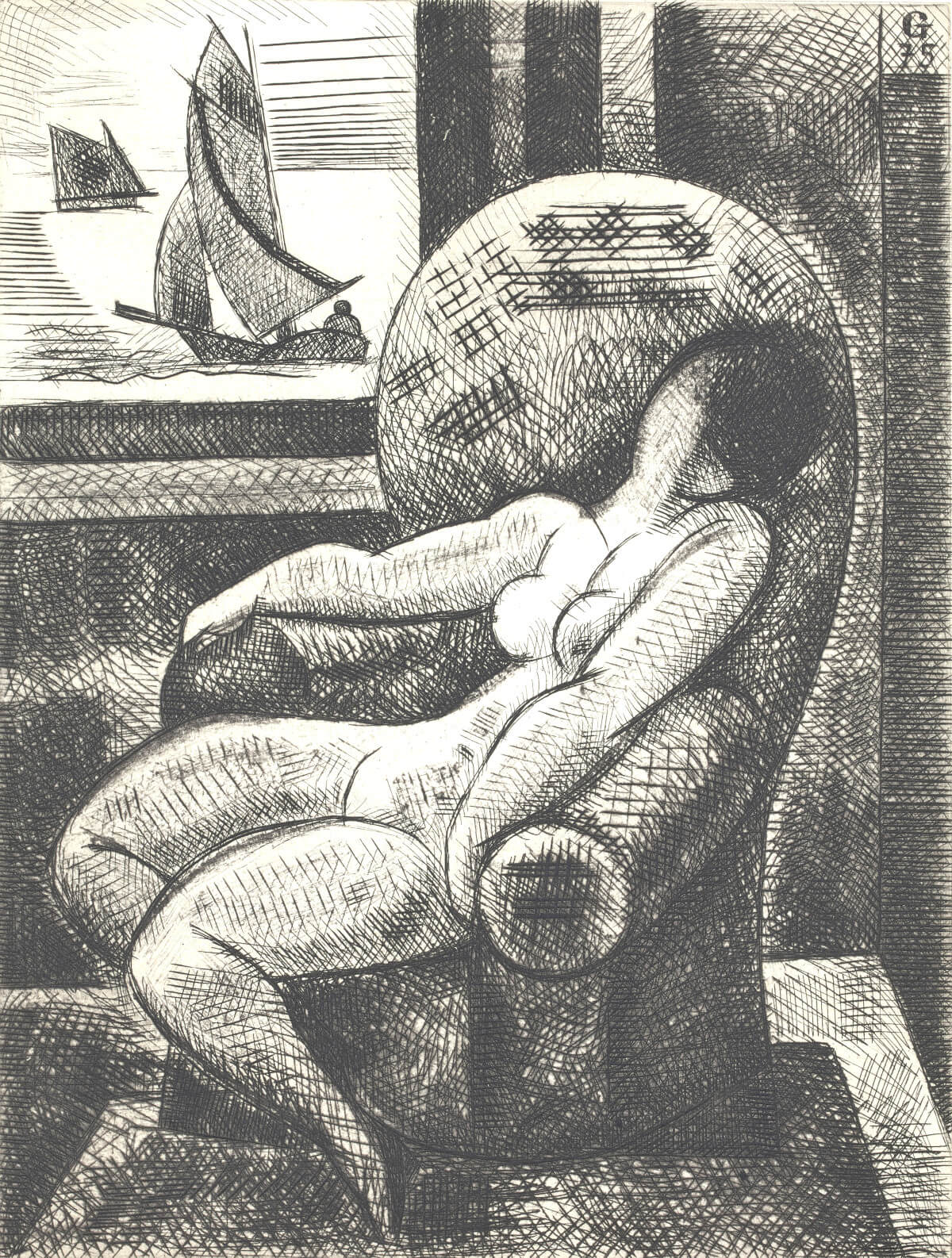 Marcel Gromaire, Nu au fauteuil courbe