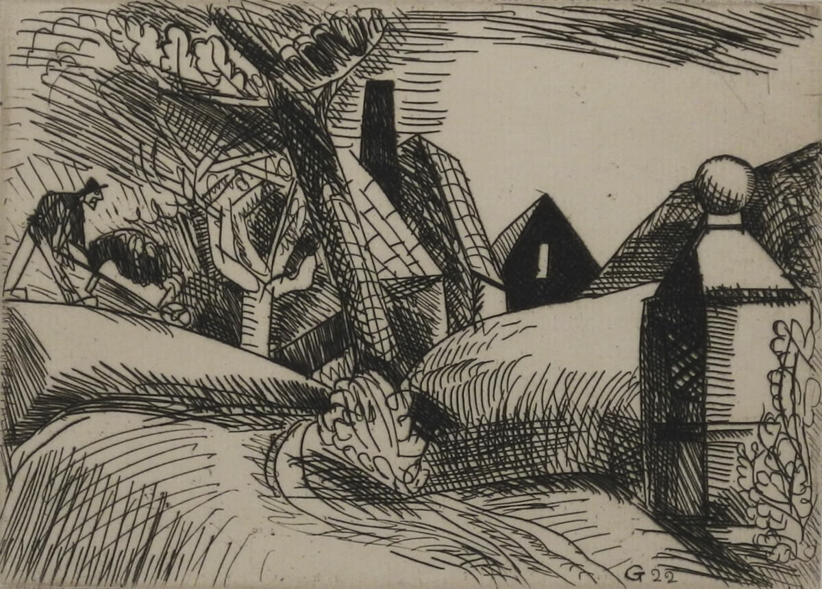 Marcel Gromaire, Paysage à la chapelle