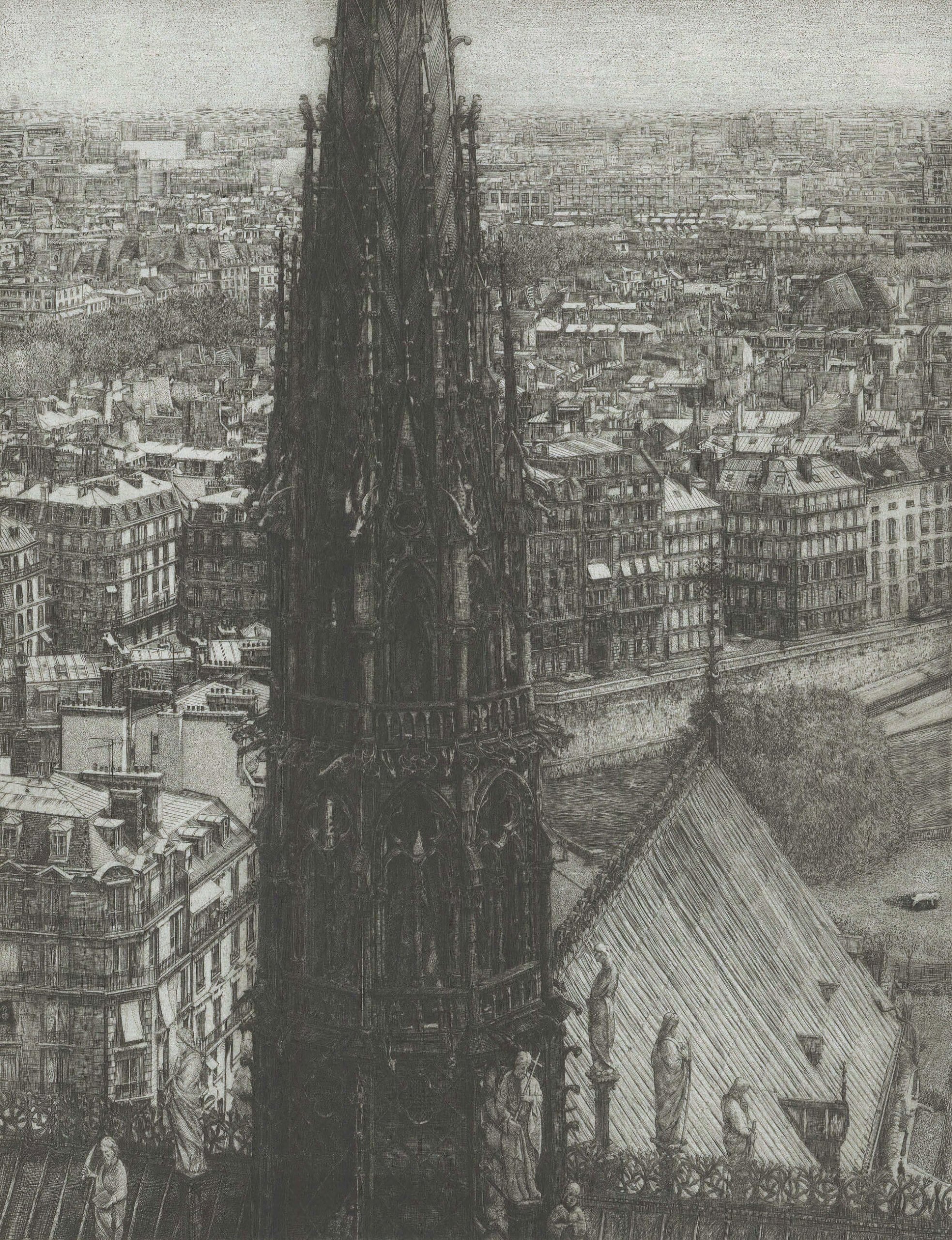 Takuji Kubo, Notre Dame, the spire (la flèche) | Édition de tête