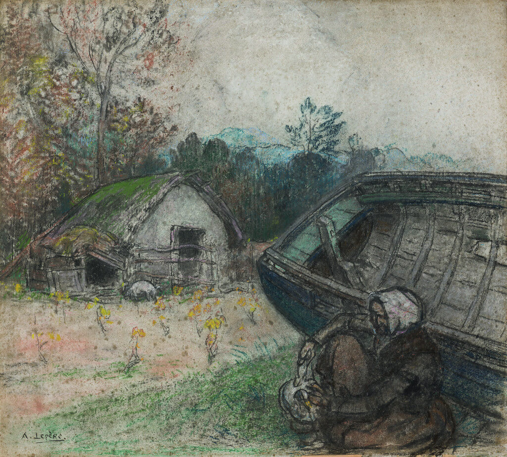 Auguste Lepère, La vigne et le vieux bateau