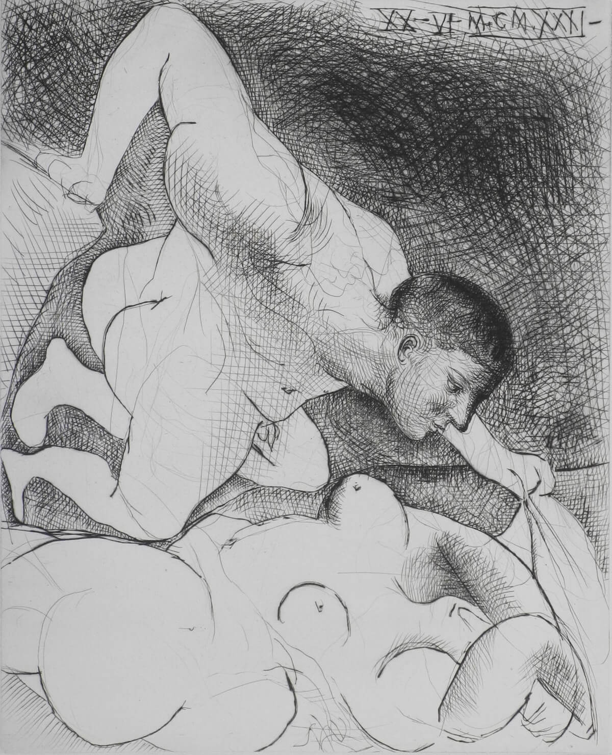 Pablo Picasso, Homme dévoilant une femme