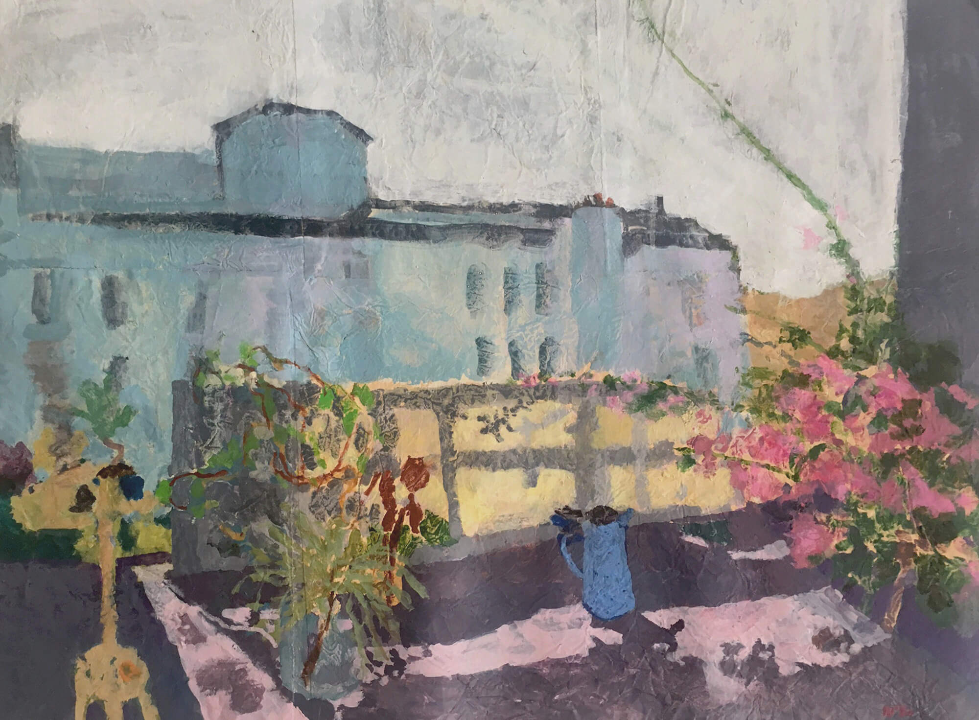 Maïlys Seydoux Dumas, Cafetière bleue en pleine lumière